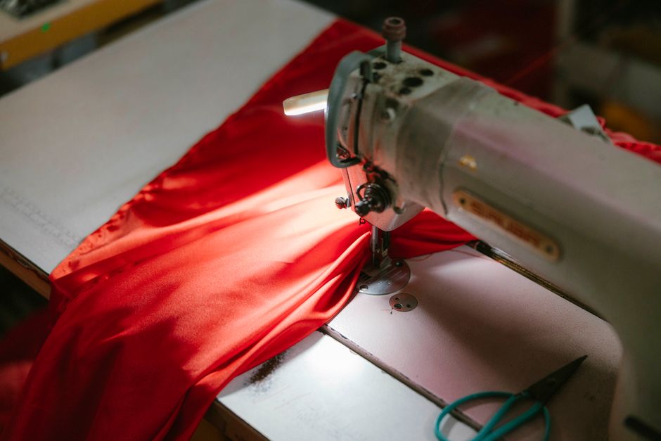 The Gearhold bench: sewing machine, webbing and tools in Tunnel Hill, Georgia
